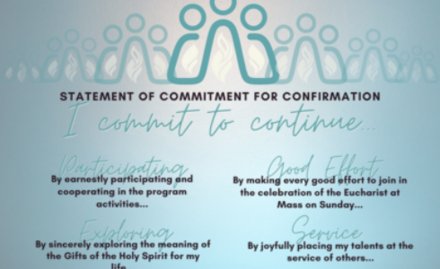 Confirmation:  Commitment Statement Ceremony
